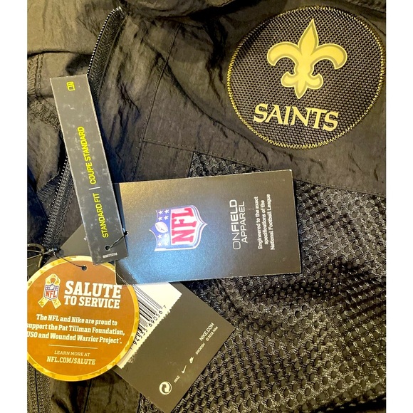New Orleans Saints NIKE Salute to Service NFL Football Jacket Mens Large NEW - Picture 11 of 12